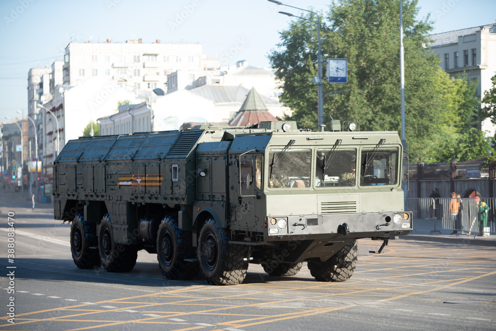 military equipment in the city
