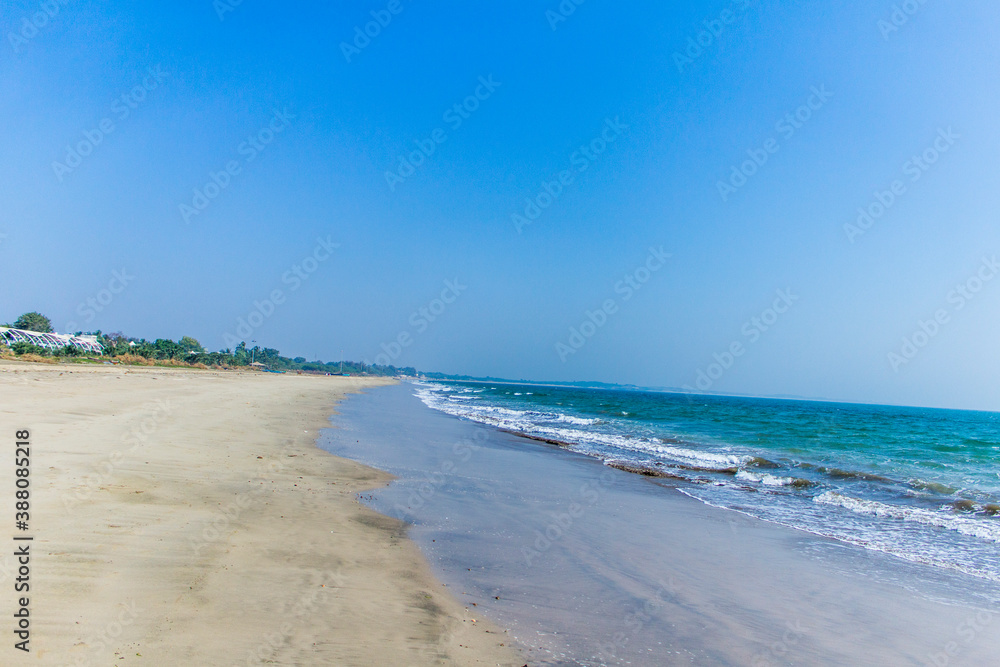 Golgoa beach at Diu on a sunny day