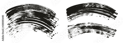 Flat Fan Brush Regular Curved Backgroung Mix High Detail Abstract Vector Background Mix Set 
