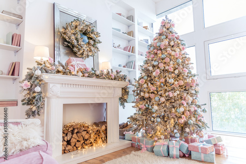 christmas tree with christmas decorations
