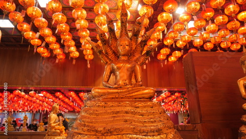 Happy chinese new year celebration at Wat Mangkon Kamalawat Thailand 26-01-2020
