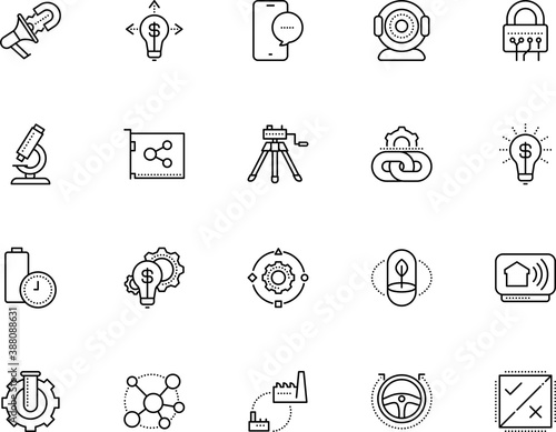 technology vector icon set such as: driverless, ai, chip, assistant, display, card, future, global, alkaline, factory, think, water, atom, battery, advertising, button, automated, drive, cam