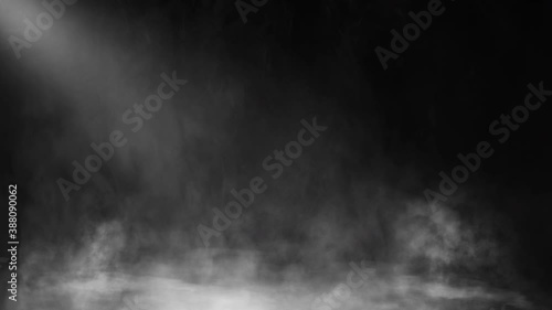 Motion blurred speed atmosphere fog overlay chemistry, mystery effect on background. Footage realistic smoke cloud 4k video.