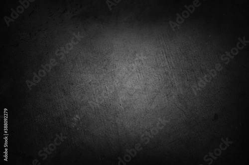 Fototapeta Naklejka Na Ścianę i Meble -  Dark grey textured black concrete wall background