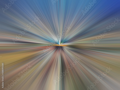 Colorful Wallpaper zoom blur effect speed line comic anime illustration abstract for background