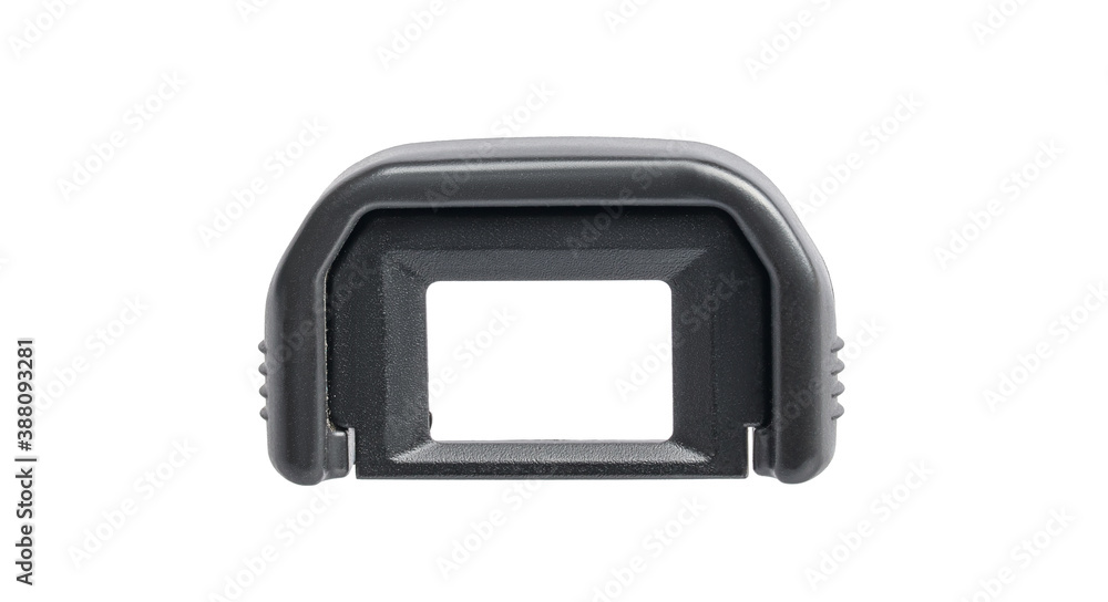 eyecup on the camera back view on isolated background eyecup on the camera back view on isolated background