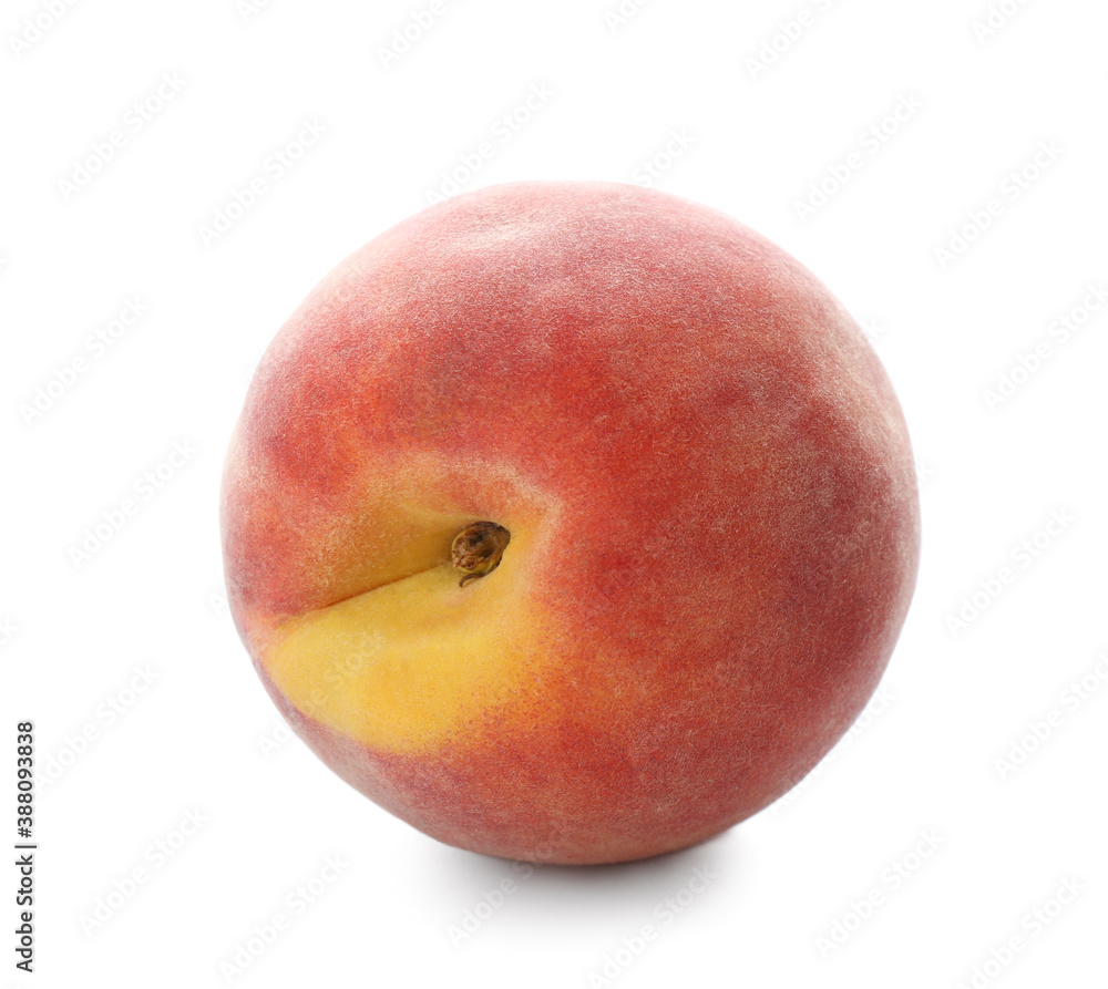 Delicious ripe juicy peach isolated on white Delicious ripe juicy peach isolated on white