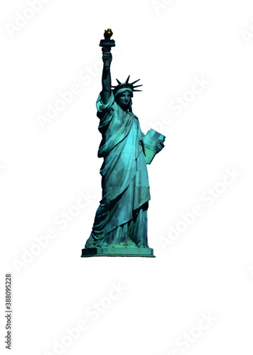 statue of liberty isolated