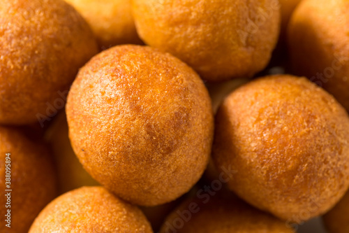 Homemade Fried Cake Donut Holes photo