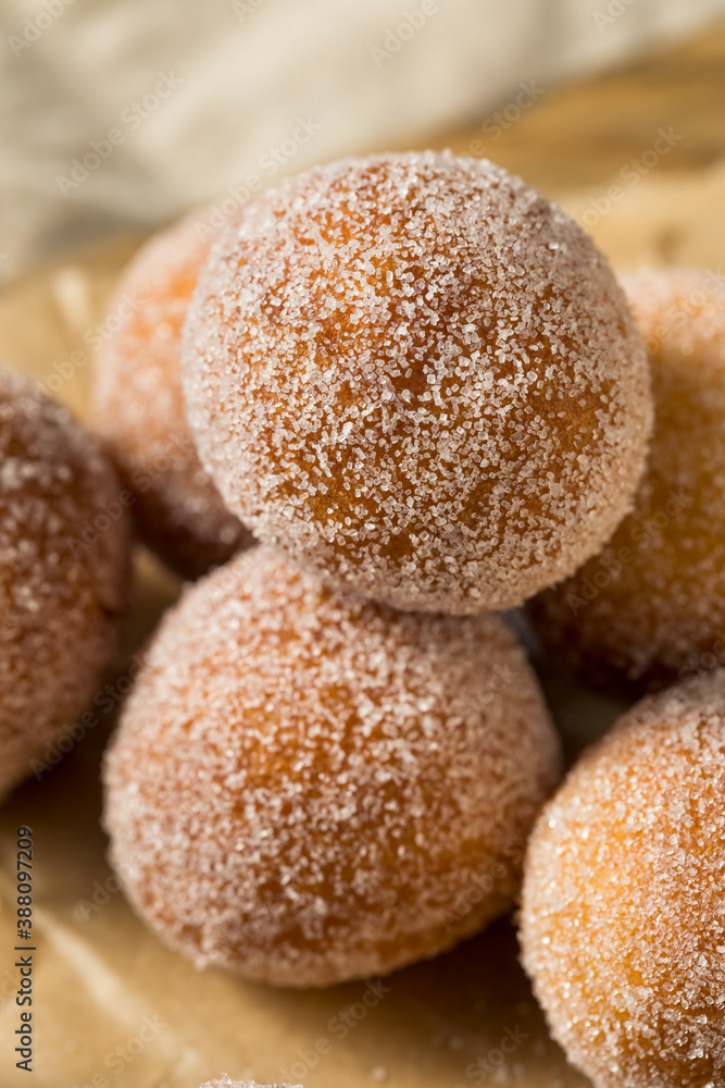 Homemade Fried Cake Donut Holes with Sugar Homemade Fried Cake Donut Holes with Sugar