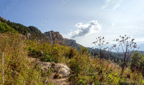Autumn mountains, a place for nature lovers and tourists on a Sunny day in the bosom of nature. © NAIL BATTALOV