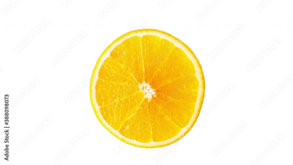 Orange fruit slice, half animation. Alpha channel. 2D motion design element. Jumping. Moving. Seamless loop Orange fruit slice, half animation. Alpha channel. 2D motion design element. Jumping. Moving. Seamless loop
