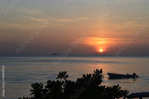Sunset over the stunning beaches of the island of Boracay and hiking at the Taal Volcano lake in the Philippines