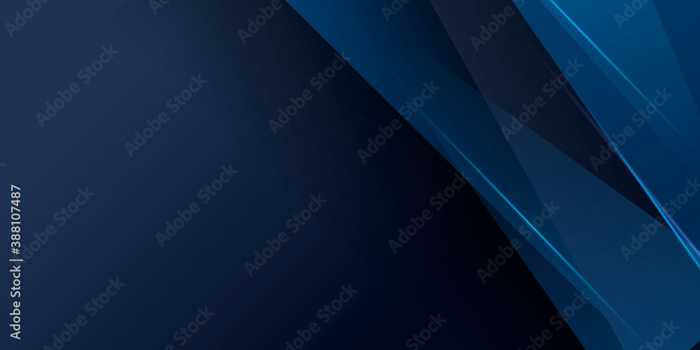 Blue abstract background with futuristic concept and lights leaks