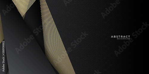 Gold black abstract background