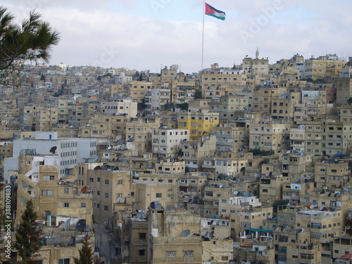 Vistas sobre la ciudad de aman, capital de jordania