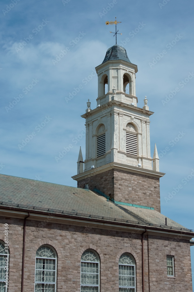 Wooden tower of Tabernacle Congregational church Salem MA USA