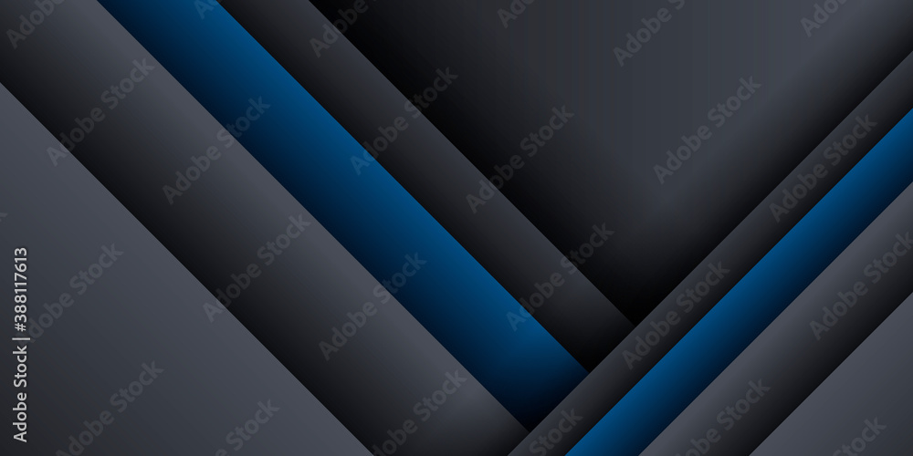 Trendy composition of blue black technical shapes on black background. Dark metallic perforated texture design. Technology illustration. Vector header banner Trendy composition of blue black technical shapes on black background. Dark metallic perforated texture design. Technology illustration. Vector header banner