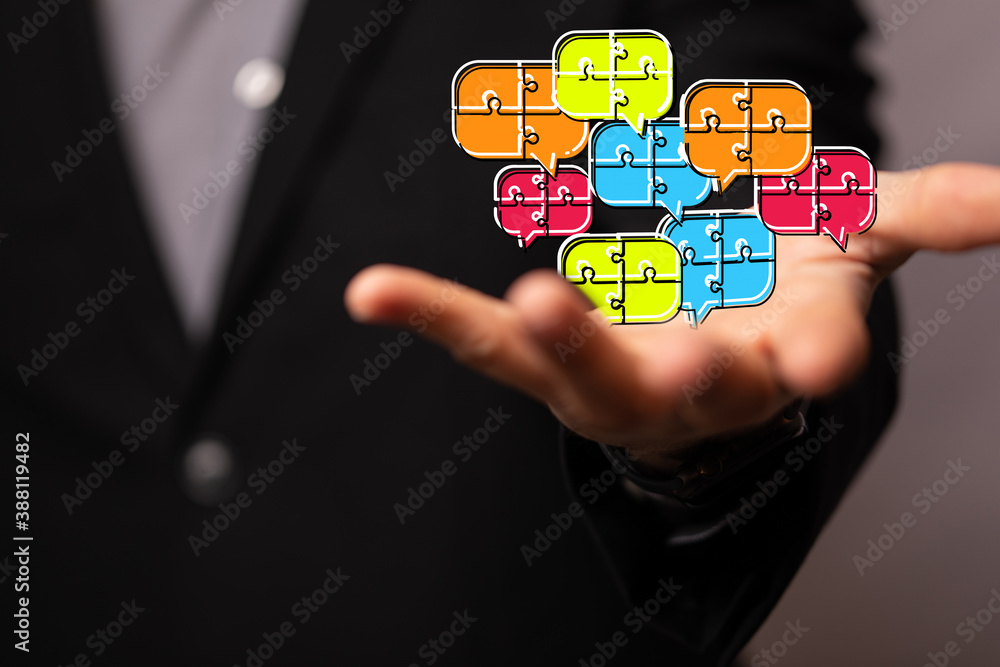 ilustration of a communication concept. The word communication with colorful dialog speech . ilustration of a communication concept. The word communication with colorful dialog speech .