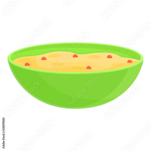 Breakfast berry muesli icon. Cartoon of breakfast berry muesli vector icon for web design isolated on white background