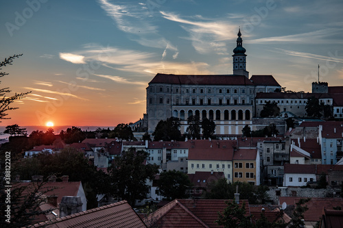 Wallpaper Mural Mikulov chateu in summer sunset Torontodigital.ca