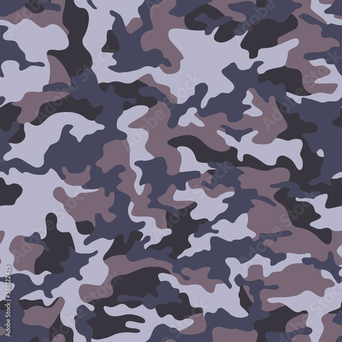 Seamless Army Camouflage Pattern Vector. Military Camo Skin for Decor and Textile. Army masking design for hunting textile fabric printing and wallpaper.
