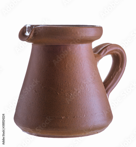 Clay pot, amphora, handmade isolate on a white background © Andreas Fischer
