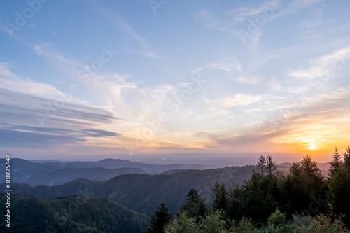 Sonnenuntergang im Schwarzwald