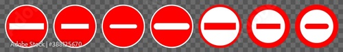 No Entry Sign | No Entrance | Vector