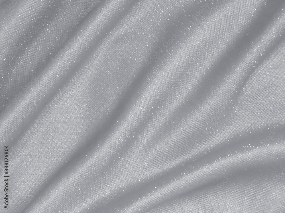 Shiny silver crumpled fabric texture background Shiny silver crumpled fabric texture background