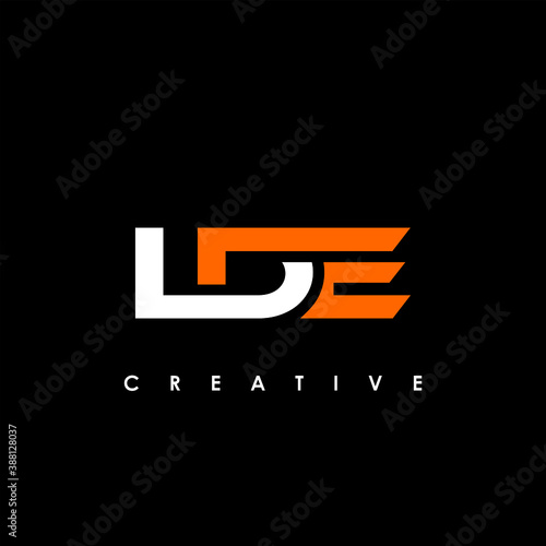 LDE Letter Initial Logo Design Template Vector Illustration	
 photo