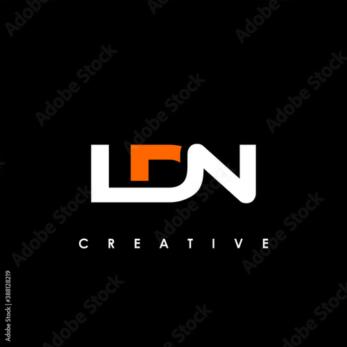 LDN Letter Initial Logo Design Template Vector Illustration	
 photo