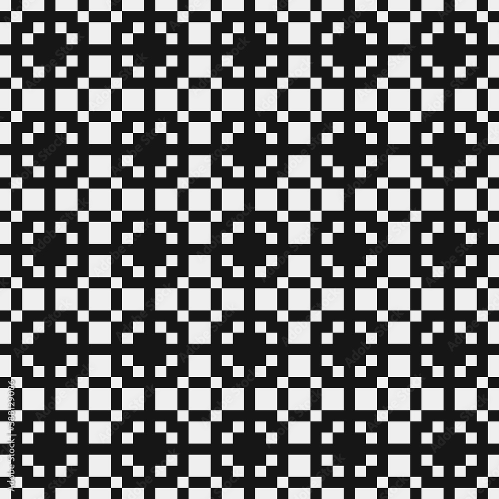 Fototapeta premium Abstract Cross Pattern Dots Logo generative computational art illustration