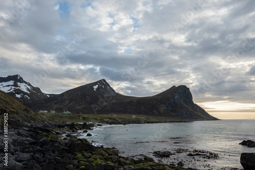 Due to the warm Gulf Stream, Lofoten has a much milder climate than other parts of the world at the same latitude.  photo