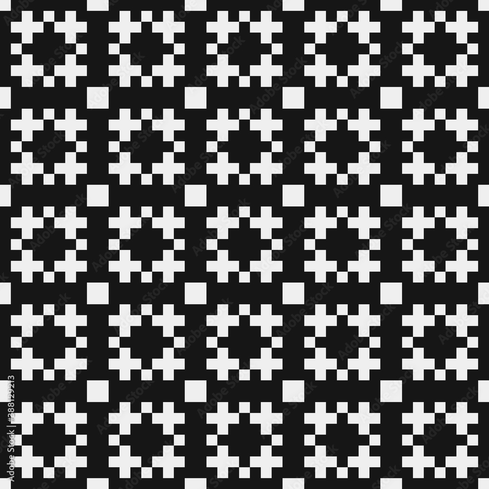 Fototapeta premium Abstract Cross Pattern Dots Logo generative computational art illustration