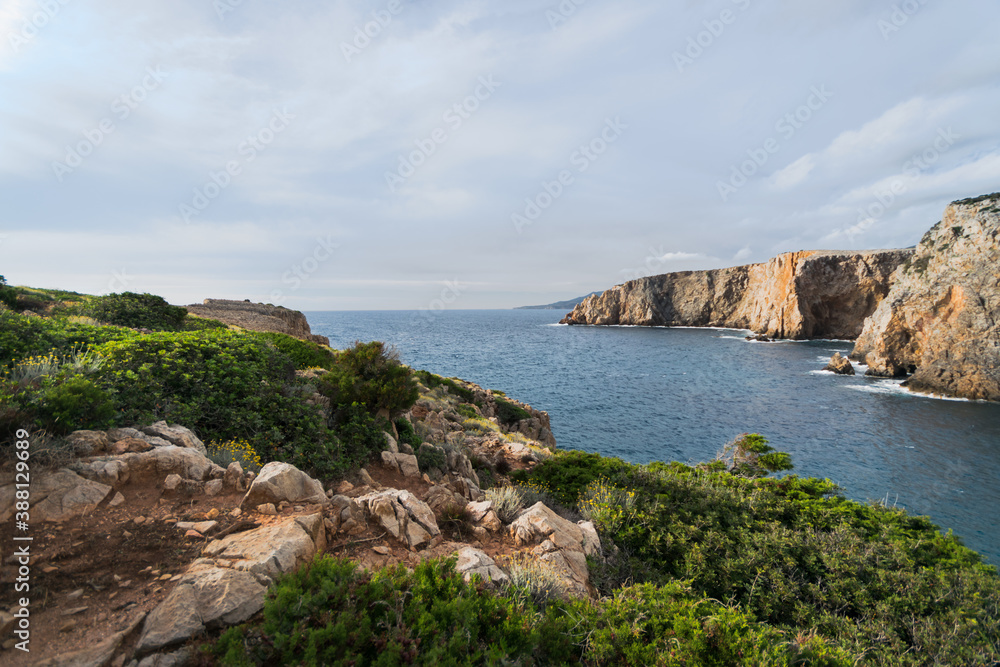 Sardinian coast, Cala Domestica beach Sardinian coast, Cala Domestica beach