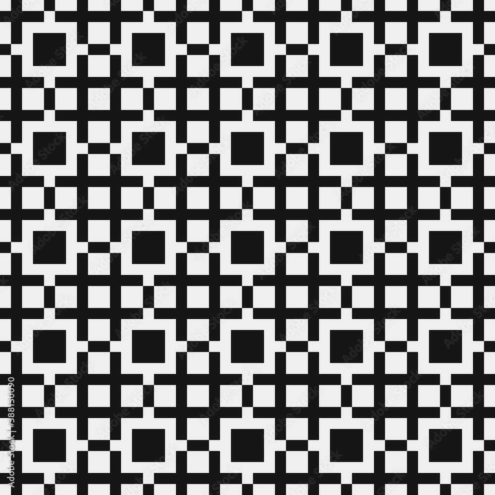 Fototapeta premium Abstract Cross Pattern Dots Logo generative computational art illustration