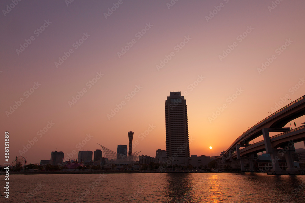 Fototapeta premium 神戸の夕暮れ2013年