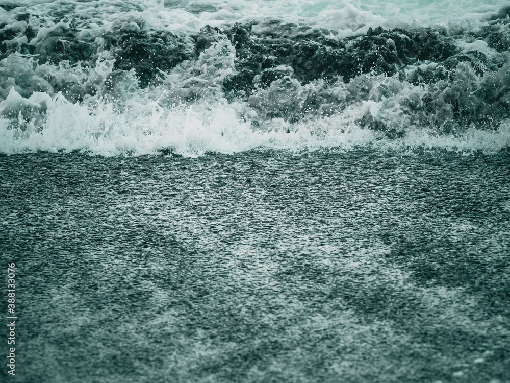 Obraz premium Stormy wave background