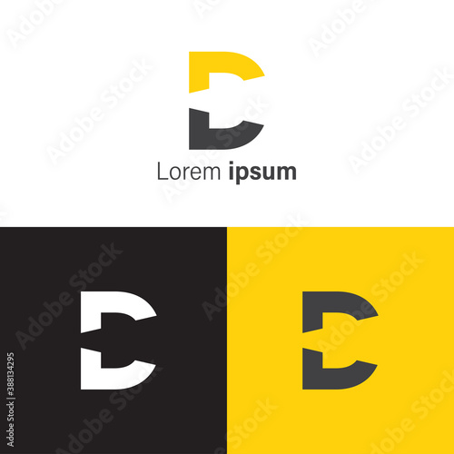 professional minimalist logo letter d premium vector