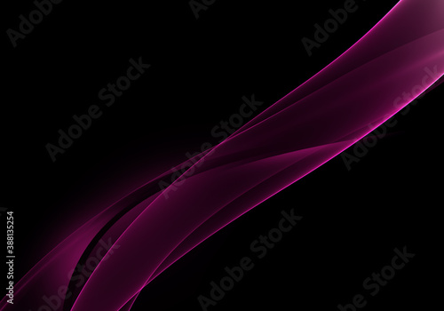Abstract background waves. Black and violet red abstract background for wallpaper or business card