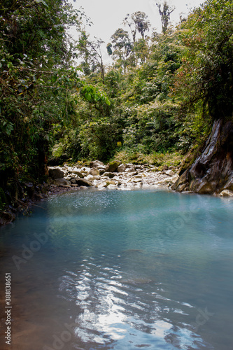 Turquoise River in Bajos del Toro, Costa Rica