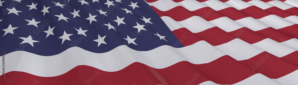 Fototapeta premium patriotic usa flag map concept digital banner