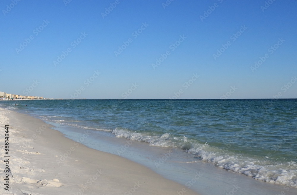 View of the Gulf of Mexico from the beach of Santa Rose Island