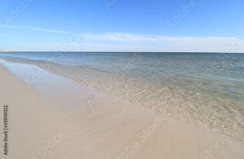 View of the Gulf of Mexico from the beach of Santa Rose Island