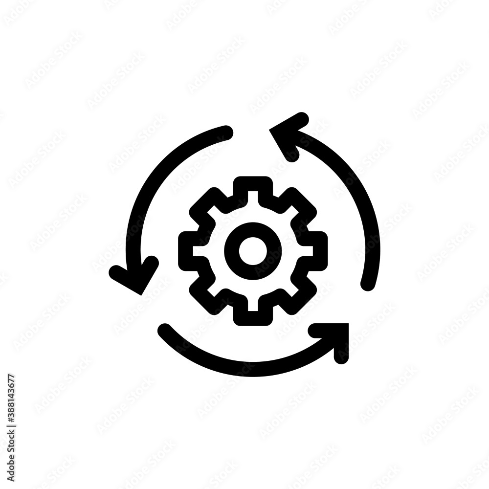 Workflow icon in line style. For your design, logo. Vector illustration. Workflow icon in line style. For your design, logo. Vector illustration.