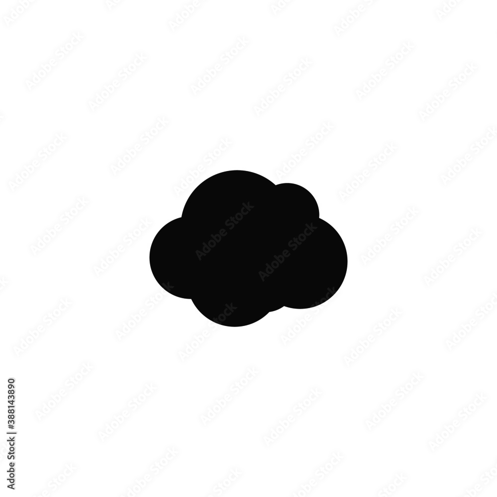 Isolated Cloud icon on white background Isolated Cloud icon on white background