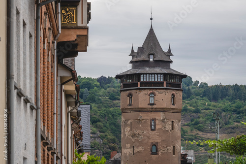 Germany, North Rhine-Westphalia, Oberwesel, HistoricalÔøΩHaagsturm tower photo