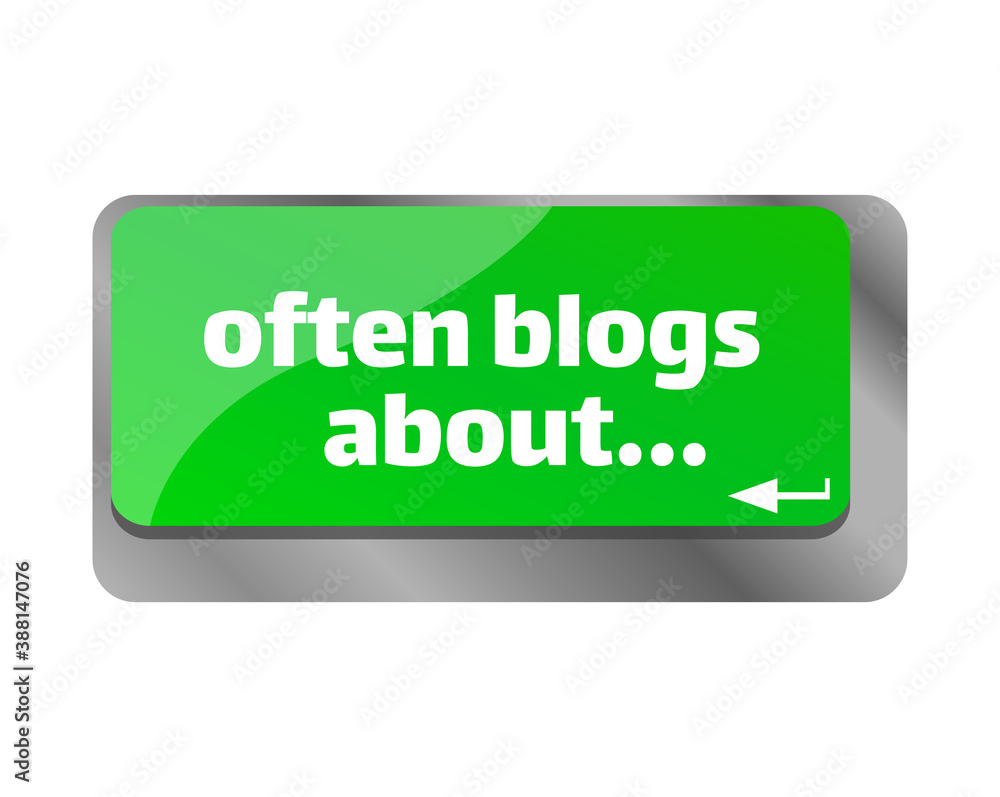Often blogs about . Close up of keyboard, enter computer key. Often blogs about . Close up of keyboard, enter computer key.