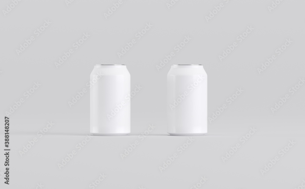 White Aluminium Can Mockup 3D Render White Aluminium Can Mockup 3D Render